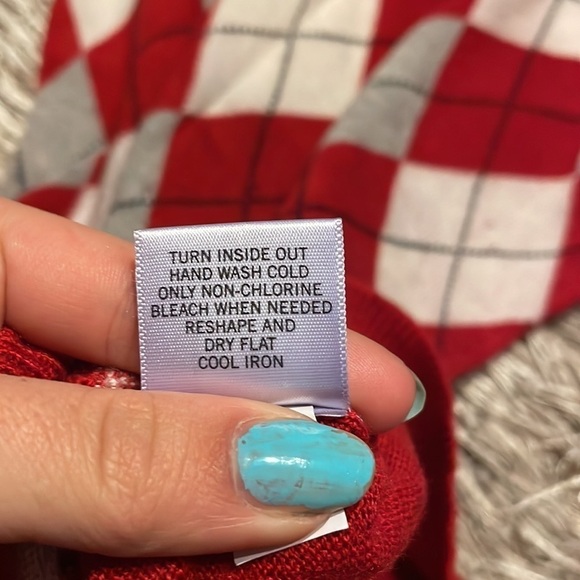 BANANA Republic Argyle Pattern‎ Long Sleeve Sweater Size XS - Picture 7 of 8